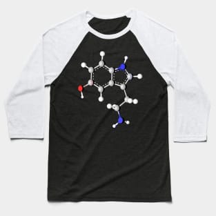 Serotonin Molecule Baseball T-Shirt